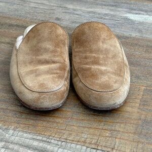Gianvito Rossi Light Brown Suede Loafers size 37